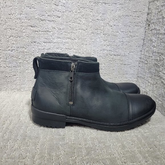 UGG Attell Women's Size 9 Waterproof Leather Side Zip Comfort Winter Ankle Boots - Picture 5 of 10